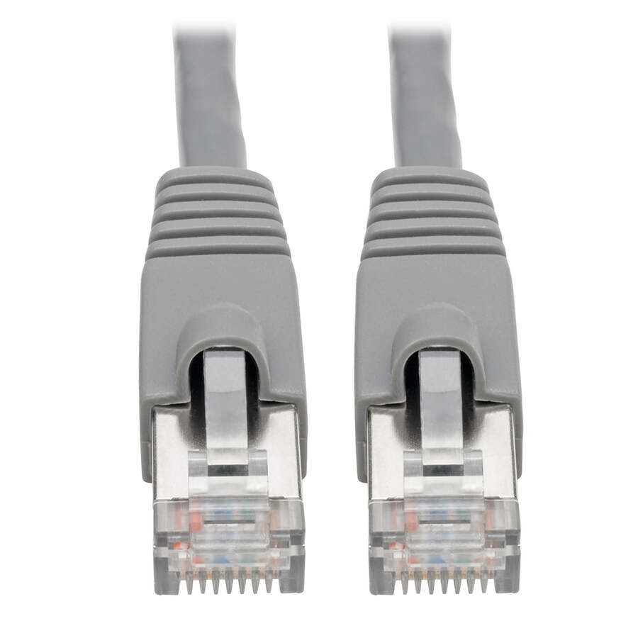 Tripp Lite by Eaton Cat6a 10G Snagless Shielded STP Ethernet Cable (RJ45 M/M) PoE Gray 5 ft. (1.52 m)