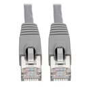 Tripp Lite by Eaton Cat6a 10G Snagless Shielded STP Ethernet Cable (RJ45 M/M) PoE Gray 5 ft. (1.52 m)
