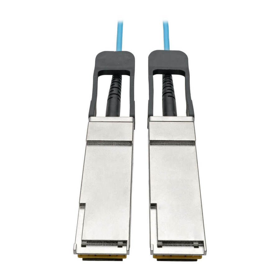 Eaton Tripp Lite Series QSFP+ to QSFP+ Active Optical Cable - 40Gb, AOC, M/M, Aqua, 10M (32.8 ft.)