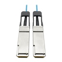 Eaton Tripp Lite Series QSFP+ to QSFP+ Active Optical Cable - 40Gb, AOC, M/M, Aqua, 10M (32.8 ft.)