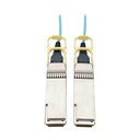Tripp Lite by Eaton QSFP28 to QSFP28 Active Optical Cable - 100GbE AOC M/M Aqua 1M (3.28 ft.)
