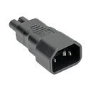 Tripp Lite by Eaton Computer Power Cord Adapter IEC C14 to IEC C7 10A 250V Black