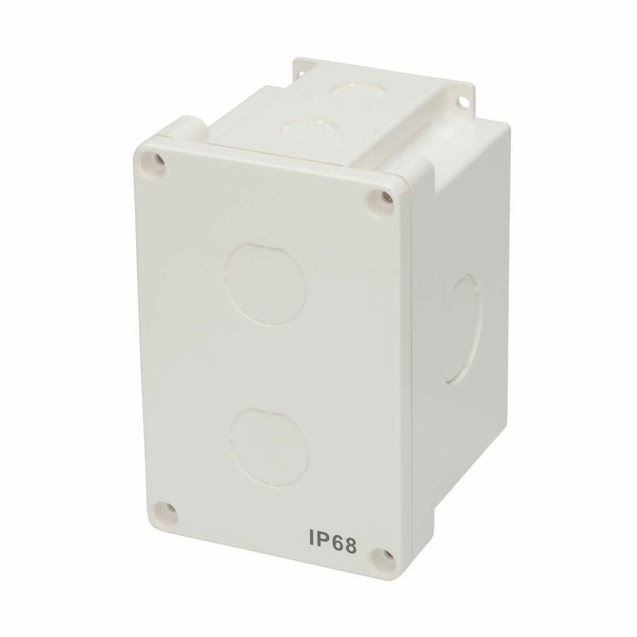 Eaton Tripp Lite Series Waterproof Electrical Junction Box - Surface Mount, Industrial, Single Gang, IP68, TAA, 2 Cutouts