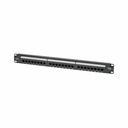 Eaton Tripp Lite Series Cat5e 24-Port Patch Panel - PoE+ Compliant, 110/Krone, 568A/B, RJ45 Ethernet, 1U Rack-Mount, TAA