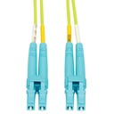 Tripp Lite by Eaton 100G Duplex Multimode 50/125 OM5 LSZH Fiber Optic Cable (LC/LC) Lime Green 10 m