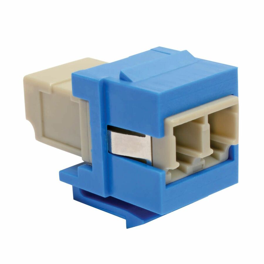 Eaton Tripp Lite Series Duplex Multimode Fiber Coupler, Keystone Jack - LC to LC, Blue
