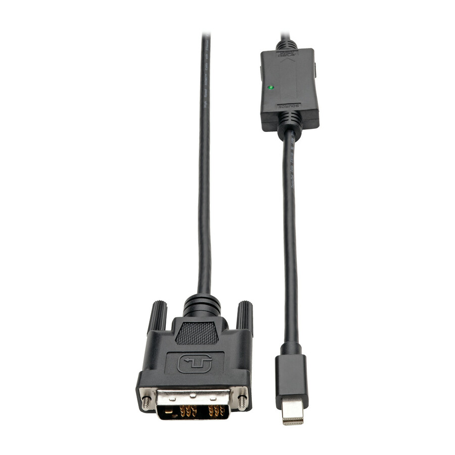 Eaton Tripp Lite Series Mini DisplayPort 1.2 to DVI Active Adapter Cable (M/M), 1080p, 10 ft. (3.1 m), TAA