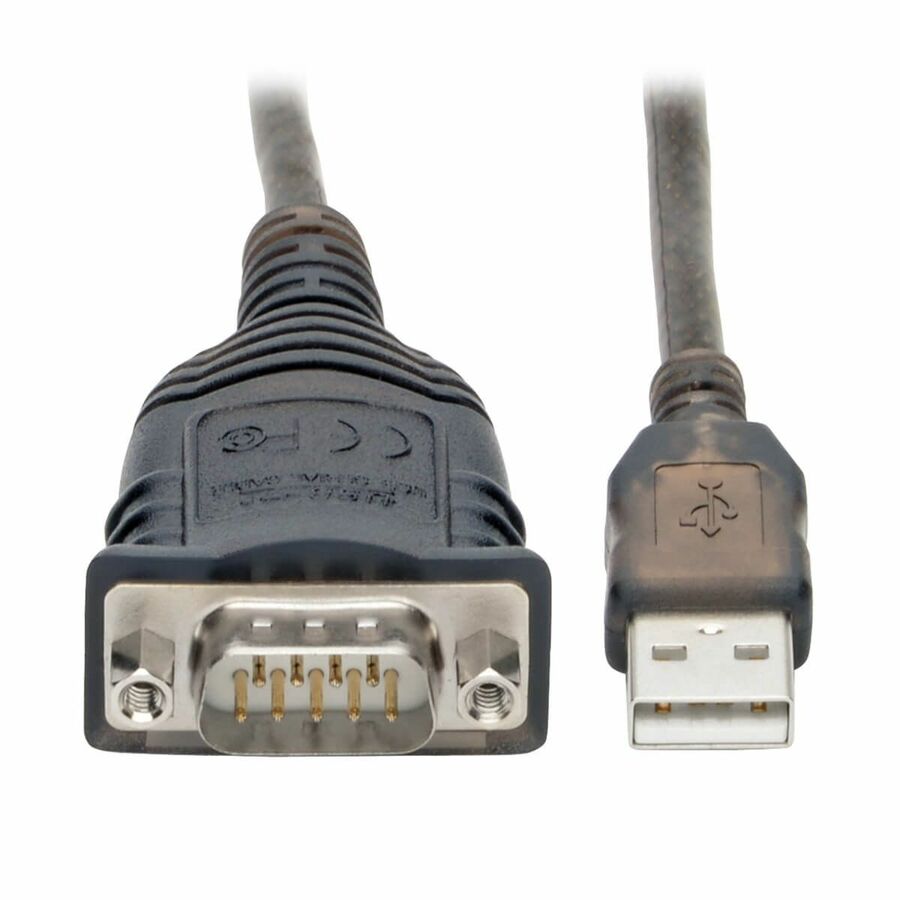 Eaton Tripp Lite Series USB to RS485/RS422 FTDI Serial Adapter Cable with COM Retention (USB-A to DB9 M/M), 30-in. (76.2 cm)