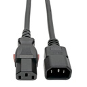 Tripp Lite by Eaton Power Extension Cord Locking C13 to C14 PDU Style - 10A 250V 18 AWG 3 ft. (0.91 m)