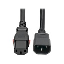 Tripp Lite by Eaton Heavy-Duty PDU Power Cord Locking C13 to C14 - 15A 250V 14 AWG 6 ft. (1.83 m)