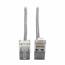 Eaton Tripp Lite Series Right-Angle Cat6 Gigabit Snagless Molded Slim UTP Ethernet Cable (RJ45 M/M), Gray, 1 ft. (0.31 m)
