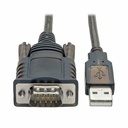 Tripp Lite by Eaton RS232 to USB Adapter Cable with COM Retention (USB-A to DB9 M/M) FTDI 5 ft. (1.52 m)