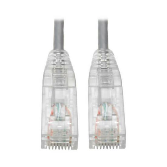 Eaton Tripp Lite Series Cat6 Gigabit Snagless Slim UTP Ethernet Cable (RJ45 M/M), PoE, Gray, 5 ft. (1.52 m)