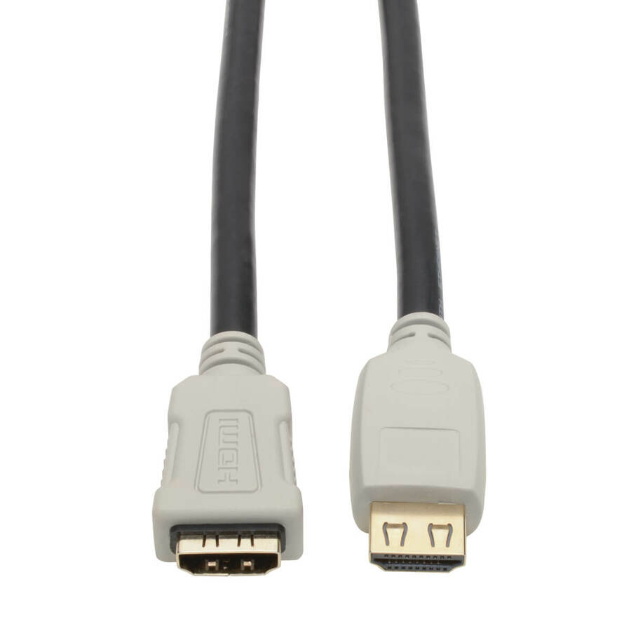 Eaton Tripp Lite Series High-Speed HDMI Extension Cable (M/F) - 4K 60 Hz, HDR, 4:4:4, Gripping Connector, 20 ft.