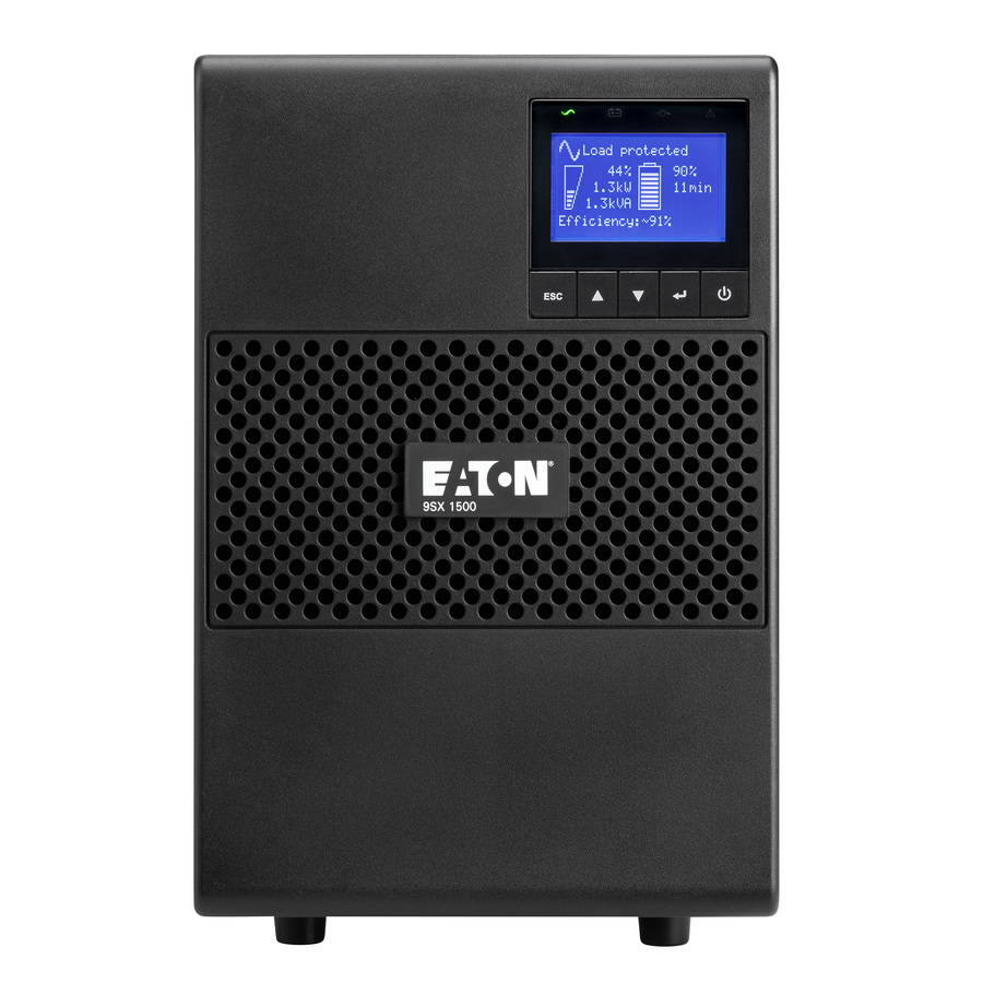 Eaton 9SX 1500VA 1350W 208V Online Double-Conversion UPS - 6 C13 Outlets, Cybersecure Network Card Option, Extended Run, Tower