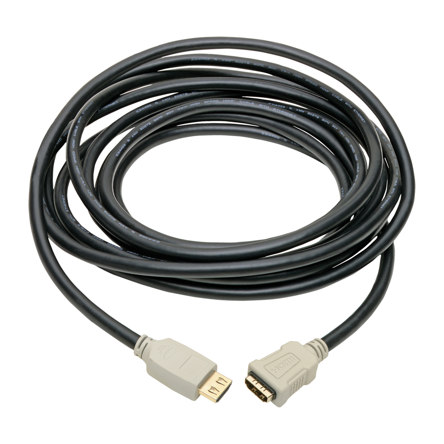 Eaton Tripp Lite Series High-Speed HDMI Extension Cable (M/F) - 4K 60 Hz, HDR, 4:4:4, Gripping Connector, 15 ft.
