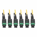 Eaton Tripp Lite Series MTP/MPO (APC) Singlemode Slim Trunk Cable, 24-Strand, 40/100 GbE, 40/100GBASE-PLR4, Plenum, 6mm Dual Jacket, 38 m (124 ft.)