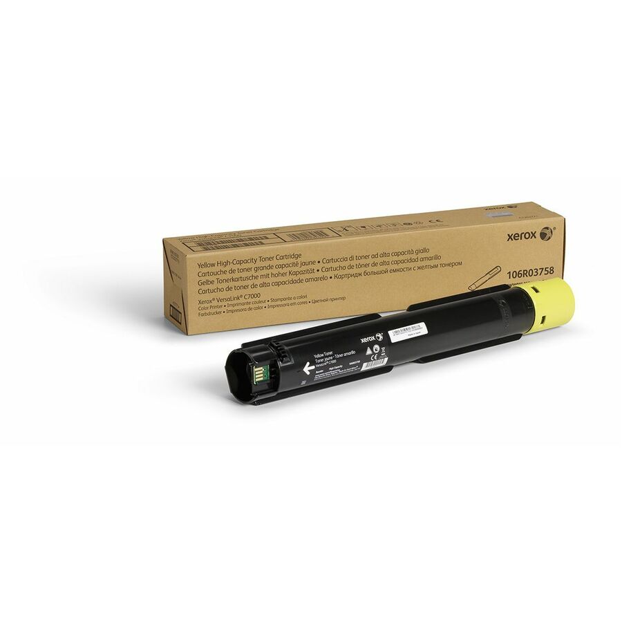 Xerox Genuine Xerox® VersaLink® C7000 Color Printer Yellow High capacity Toner Cartridge (10100 Pages) - 106R03758