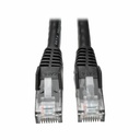 Eaton Tripp Lite Series Cat6 Gigabit Snagless Molded (UTP) Ethernet Cable (RJ45 M/M), PoE, Black, 75 ft. (22.86 m)