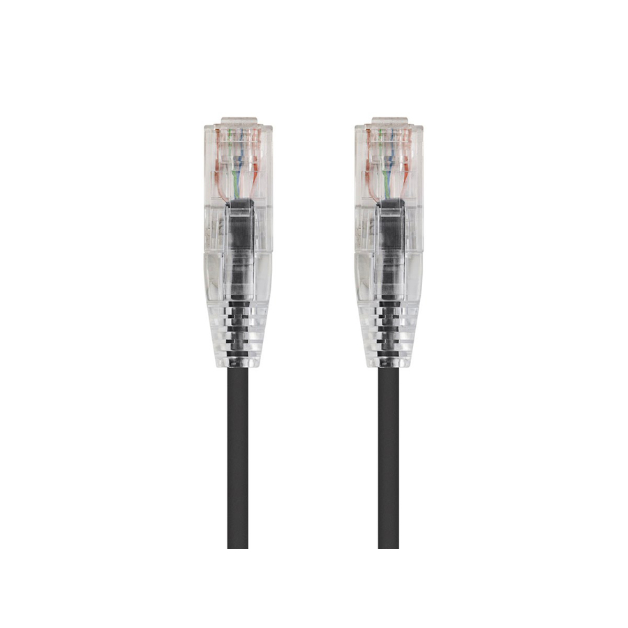Monoprice SlimRun Cat6 28AWG UTP Ethernet Network Cable, 6-inch Black