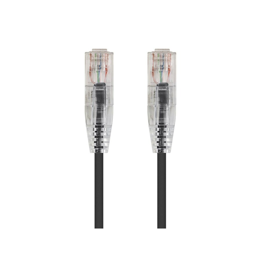 Monoprice SlimRun Cat6 28AWG UTP Ethernet Network Cable, 7ft Black