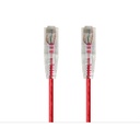 Monoprice SlimRun Cat6 28AWG UTP Ethernet Network Cable, 14ft Red