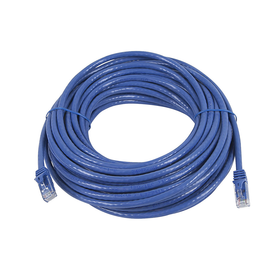 Monoprice FLEXboot Series Cat5e 24AWG UTP Ethernet Network Patch Cable, 50ft Blue