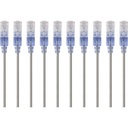 Monoprice 10-Pack, SlimRun Cat6A Ethernet Network Patch Cable, 7ft Gray