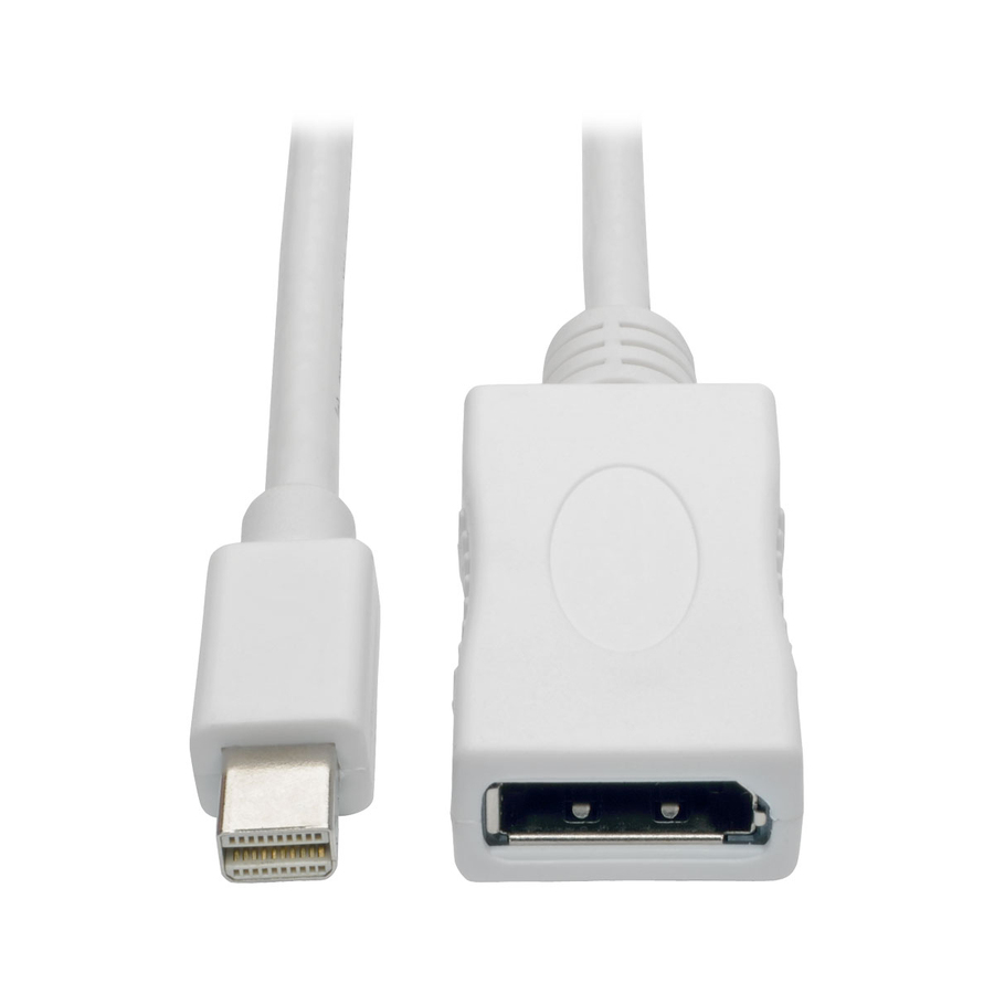 Eaton Tripp Lite Series Keyspan Mini DisplayPort to DisplayPort Adapter Cable (M/F), 4K 60 Hz, DP 1.2, HDCP 2.2, 10 ft. (3.1 m)