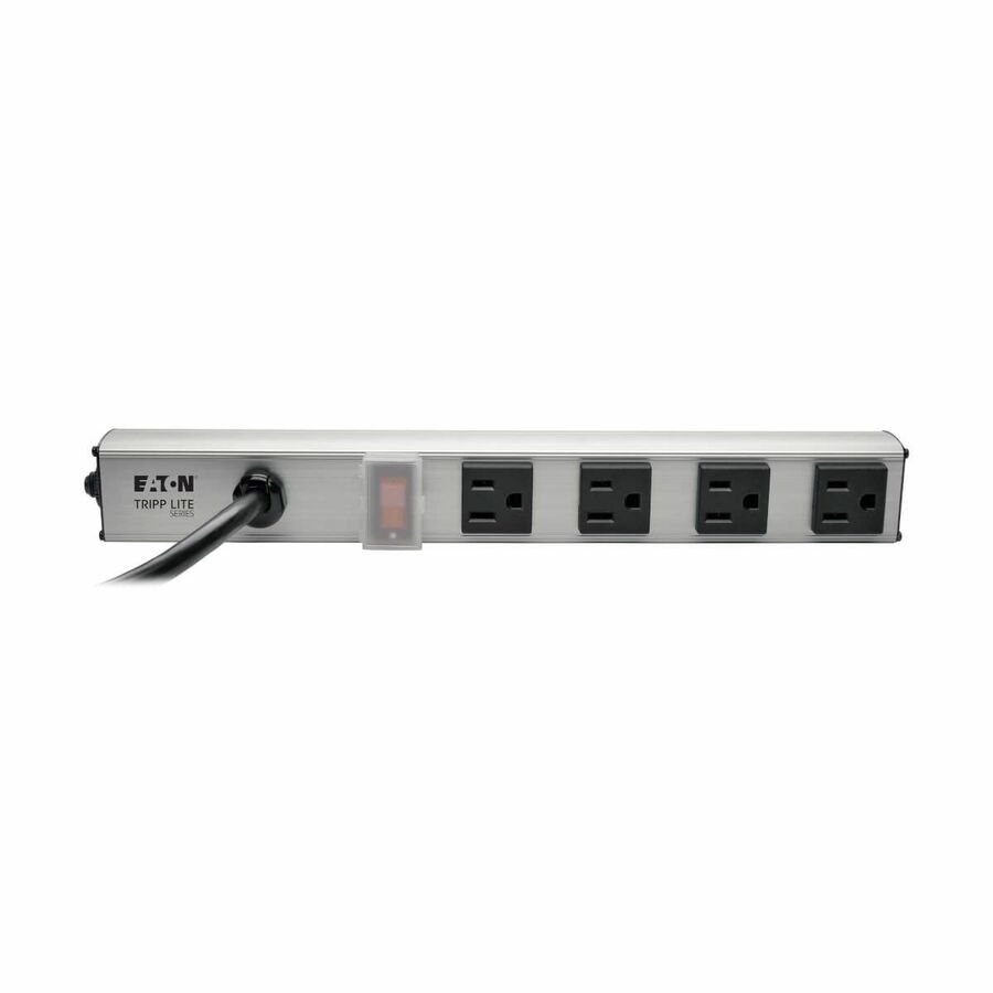 Eaton Tripp Lite Series 4-Outlet Power Strip, 10 ft. (3.05 m) Cord, NEMA 5-15P Plug, 12 in.