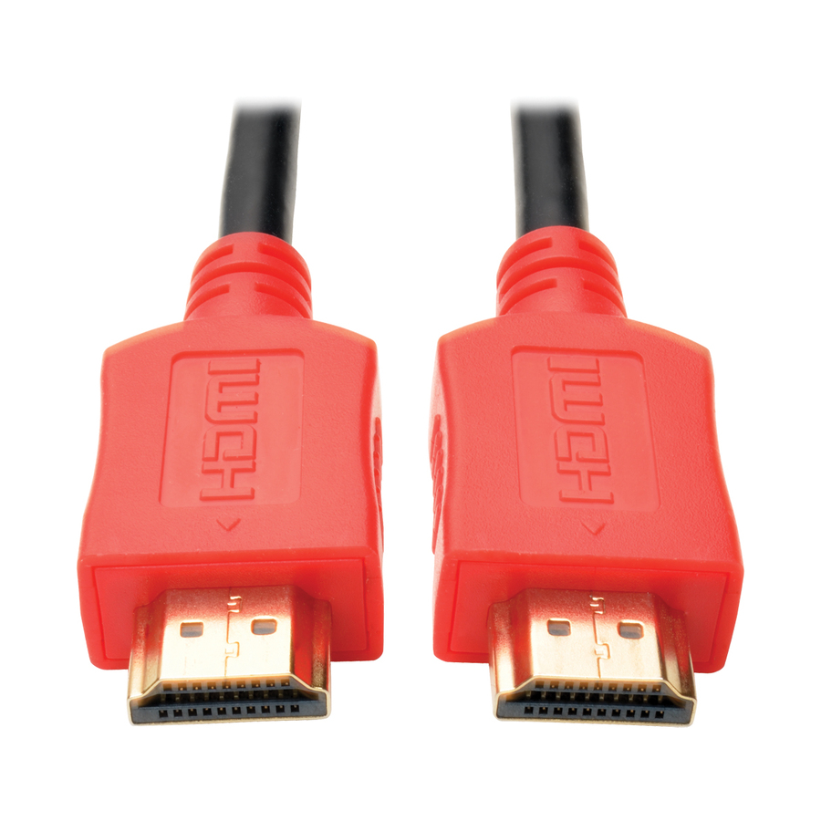 Eaton Tripp Lite Series High-Speed HDMI Cable, Digital Video and Audio, UHD 4K (M/M), Red, 6 ft. (1.83 m)