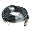Monoprice 50ft Premier Series XLR Female to 1/4inch TRS Male 16AWG Cable (Gold Plated)