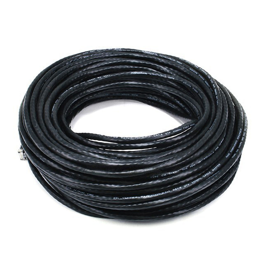 Monoprice Cat5e 24AWG UTP Ethernet Network Patch Cable, 100ft Black