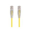 Monoprice SlimRun Cat6 28AWG UTP Ethernet Network Cable, 3ft Yellow