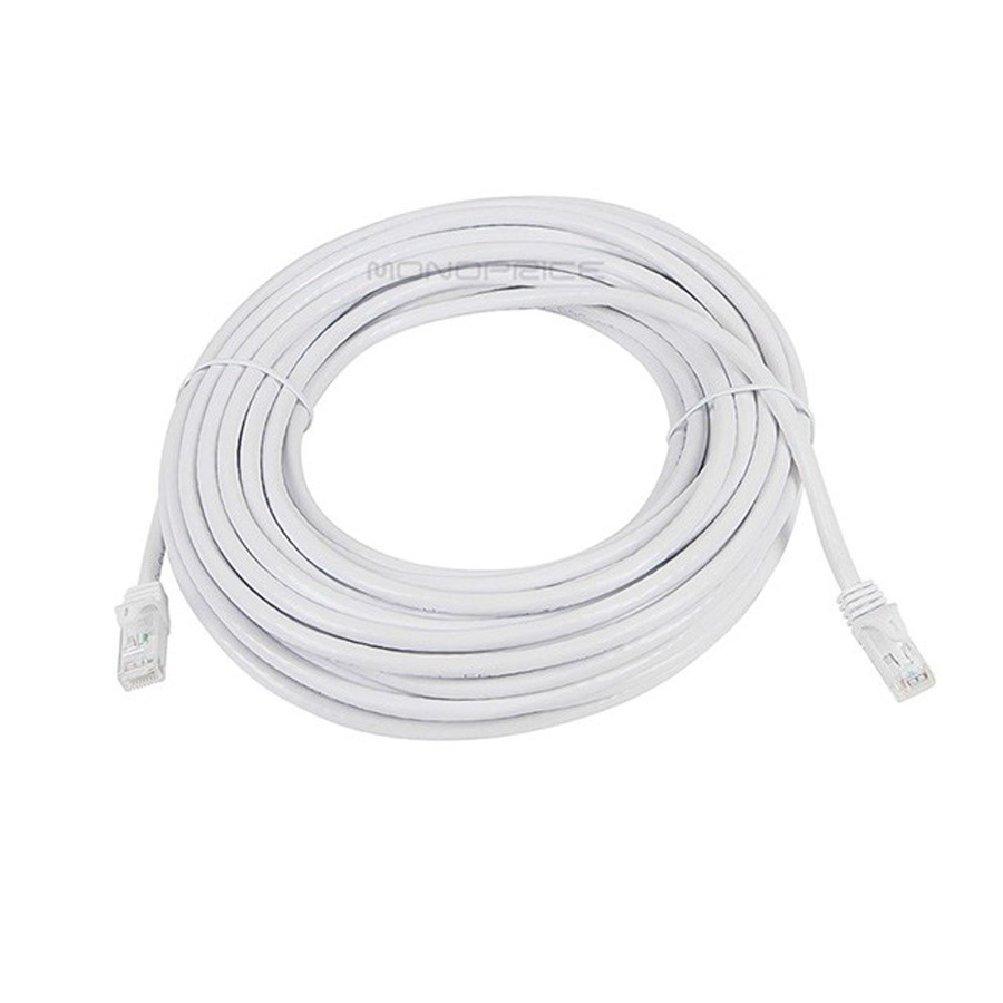 Monoprice FLEXboot Series Cat6 24AWG UTP Ethernet Network Patch Cable, 50ft White