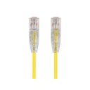 Monoprice SlimRun Cat6 28AWG UTP Ethernet Network Cable, 2ft Yellow