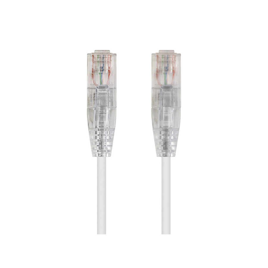 Monoprice SlimRun Cat6 28AWG UTP Ethernet Network Cable, 2ft White