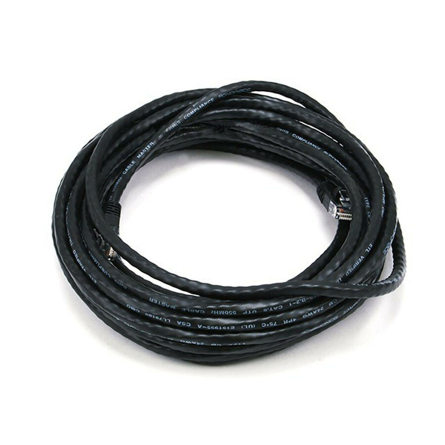 Monoprice Cat6 24AWG UTP Ethernet Network Patch Cable, 25ft Black