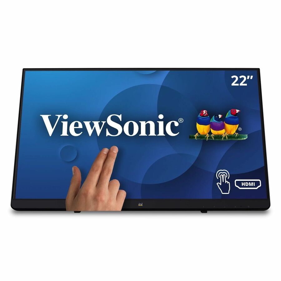 ViewSonic TD2230 22 Inch 1080p Touch Screen Monitor, 10-Point Multi-Touch for Retail POS and Kiosks, Durable 7H Scratch-Resistant Glass, 100x100 mm VESA Compatible, HDMI, and DisplayPort Inputs