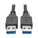 Eaton Tripp Lite Series USB 3.0 SuperSpeed A/A Cable (M/M), Black, 3 ft. (0.91 m)