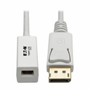 Eaton Tripp Lite Series DisplayPort to Mini DisplayPort Adapter Video Converter , 4K 60 Hz (M/F), 6 in. (15.2 cm)