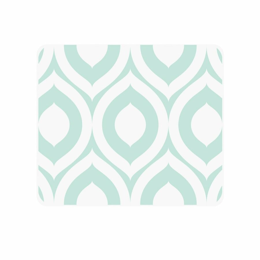 OTM Classic Prints White Mouse Pad, Elm Frost Green