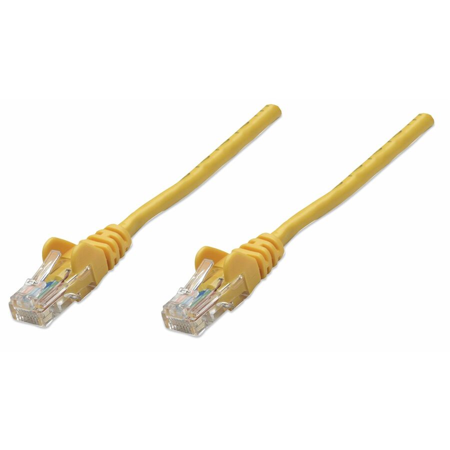 Network Patch Cable, Cat5e, 3m, Yellow, CCA, U/UTP, PVC, RJ45, Gold Plated Contacts, Snagless, Booted, Lifetime Warranty