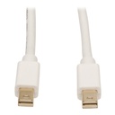 Eaton Tripp Lite Series Mini DisplayPort Cable, 4K 60Hz (M/M), White, 10 ft. (3.05 m)