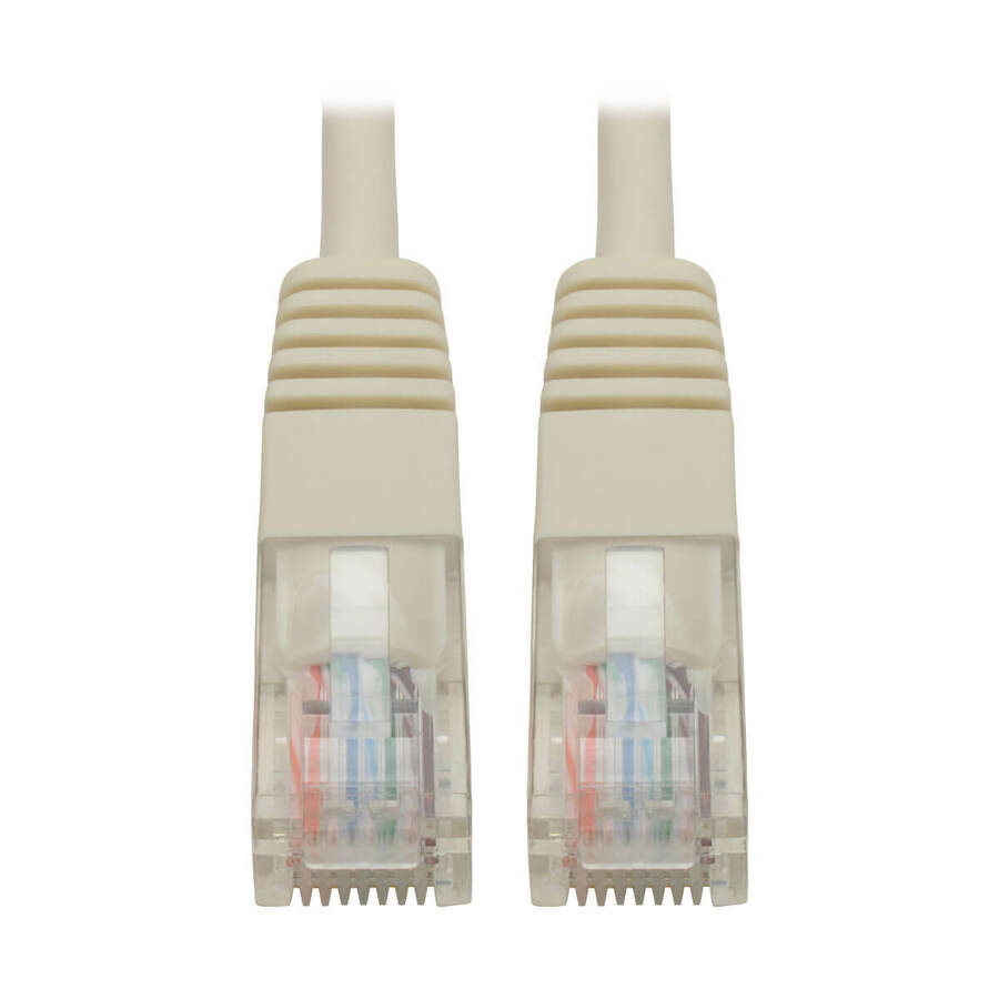 Eaton Tripp Lite Series Cat5e 350 MHz Molded (UTP) Ethernet Cable (RJ45 M/M), PoE - White, 6 ft. (1.83 m)