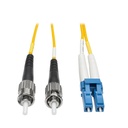 Tripp Lite by Eaton 3M Duplex Singlemode 9/125 Fiber Optic Patch Cable LC/ST 10' 10ft 3 Meter