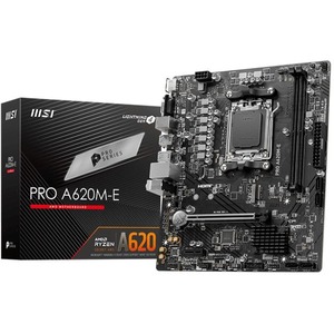 [20MSI-A620M-E] MSI Pro PRO A620M-E Gaming Desktop Motherboard - AMD A620 Chipset - Socket AM5 - Micro ATX