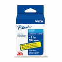 Brother Genuine P-touch TZe651 BK on YL Label Tape, Laminated, 24mmX8m