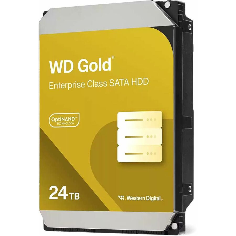 WD Gold WD242KRYZ 24 TB Hard Drive - 3.5" Internal - SATA (SATA/600) - Conventional Magnetic Recording (CMR) Method