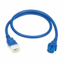 Eaton Tripp Lite Series PDU Power Cords, C15 to P-Lock C14 - Heavy-Duty, 15A, 250V, 14 AWG, 6 ft. (1.8 m), Blue, 6 Pack